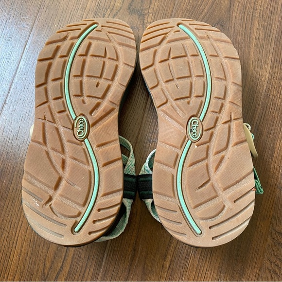Chaco ZX1 Classic Outdoor Sport Hiking Sandals Pep PineGreen Strap SZ 6 - Picture 5 of 10